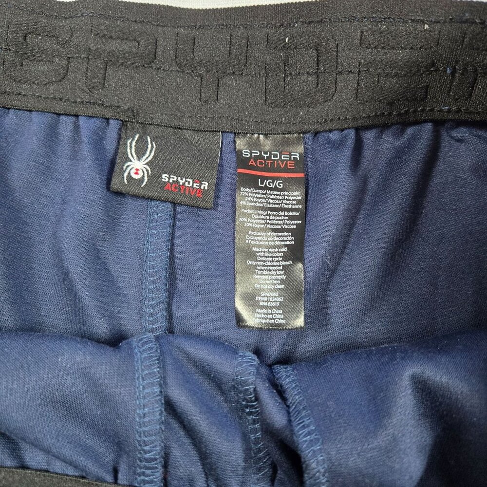 Spyder Mens L Activewear Navy Jogger Proweb Performance Sweat Comfort Pants - Picture 4 of 7